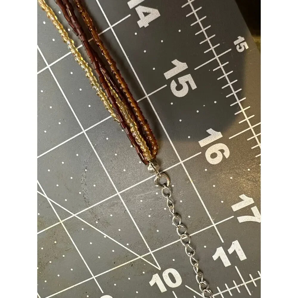 Multi Strand Disc Necklace